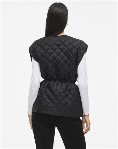 Vila - VIBenji Quilted Vest - Black Beauty 